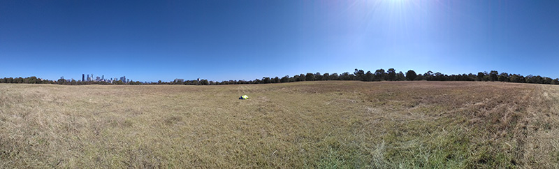 Photograph of Circular Grass Field